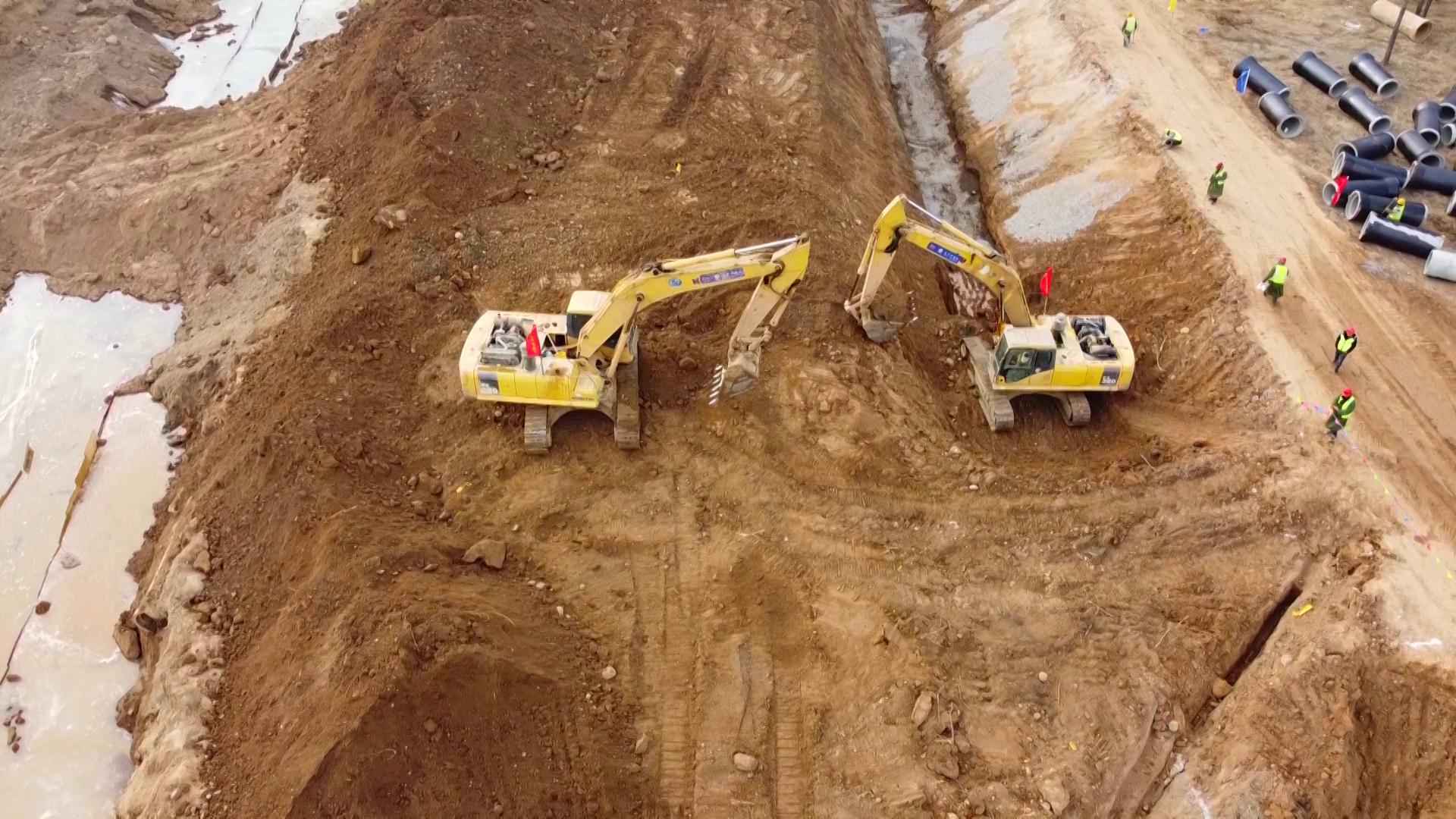 太原热浸塑钢管涂塑钢管 阳曲县中社河河道综合治理工程:全力以赴保工期 为太忻一体化经济区建设作贡献 太原热浸塑钢管涂塑钢管 阳曲县中社河河道综合治理工程:全力以赴保工期 为太忻一体化经济区建设作贡献